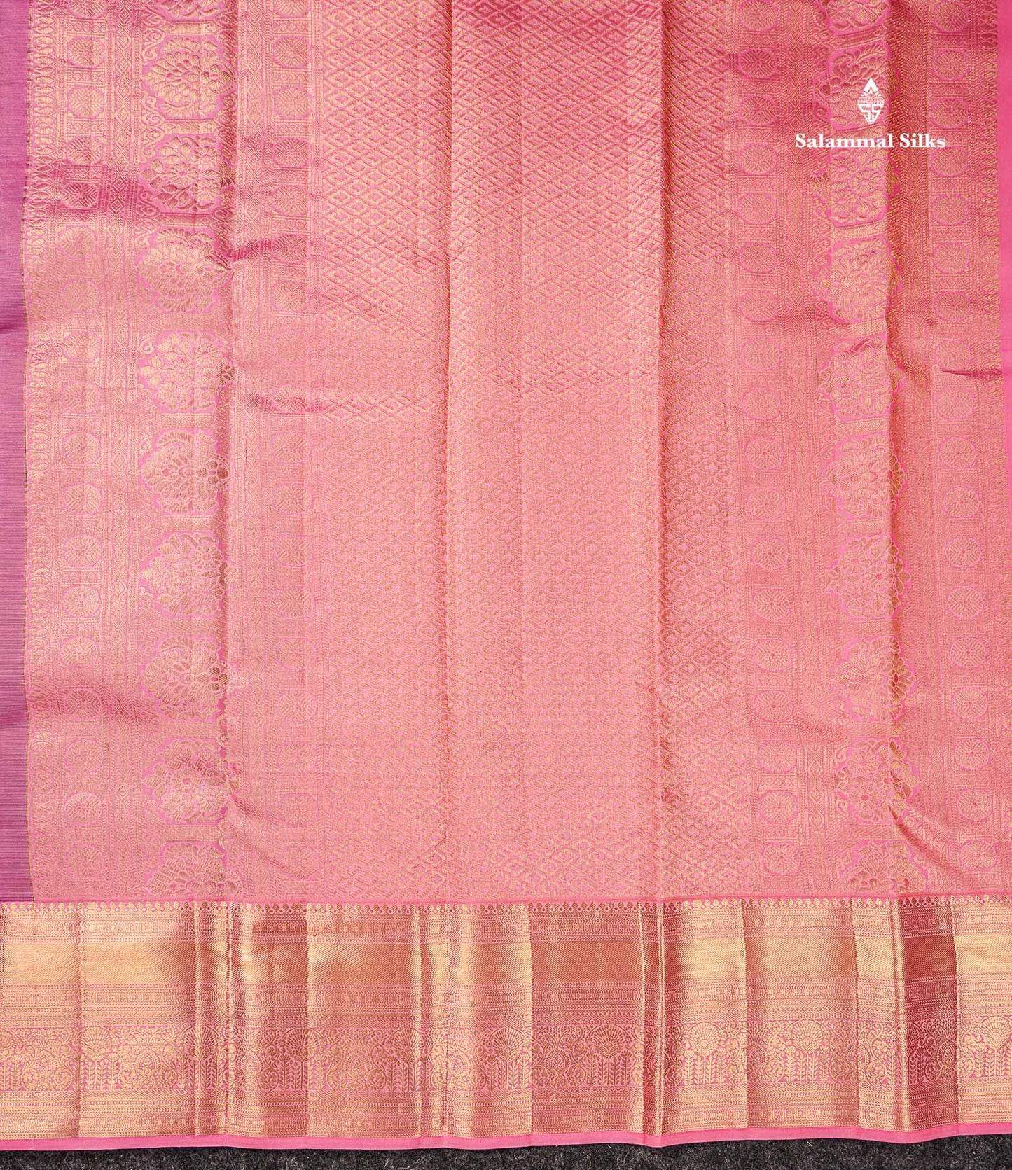 Pure Mix Silk Saree - Dark Purple Bridal Along With Contrast Light Pink Traditional Evening Morning Border