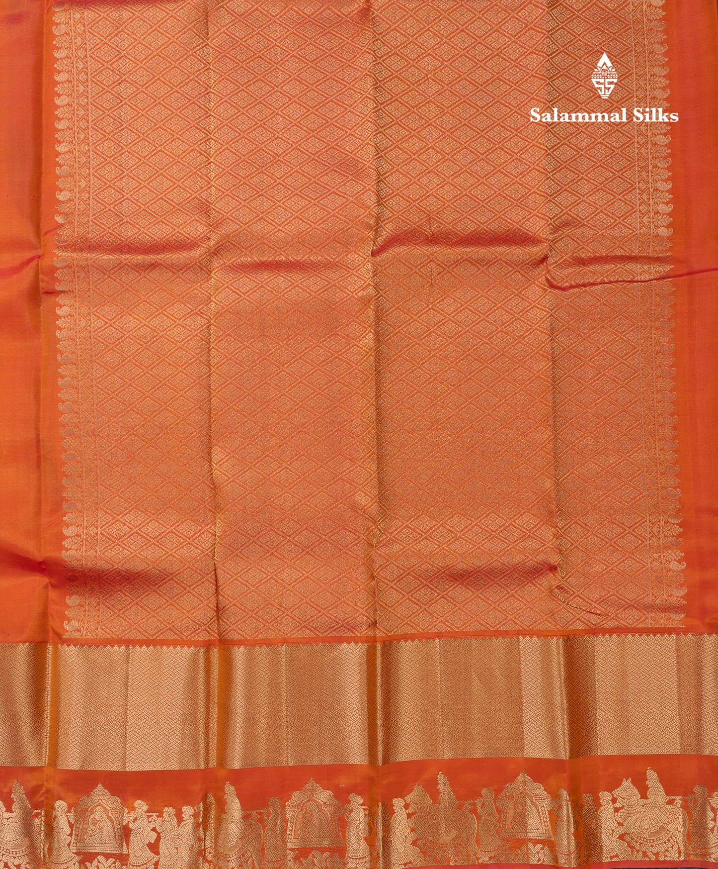 Royal Blue Colour Pure Kanjivaram Silk Saree with Pallakku Border