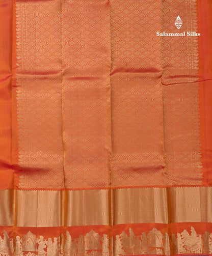 Royal Blue Colour Pure Kanjivaram Silk Saree with Pallakku Border