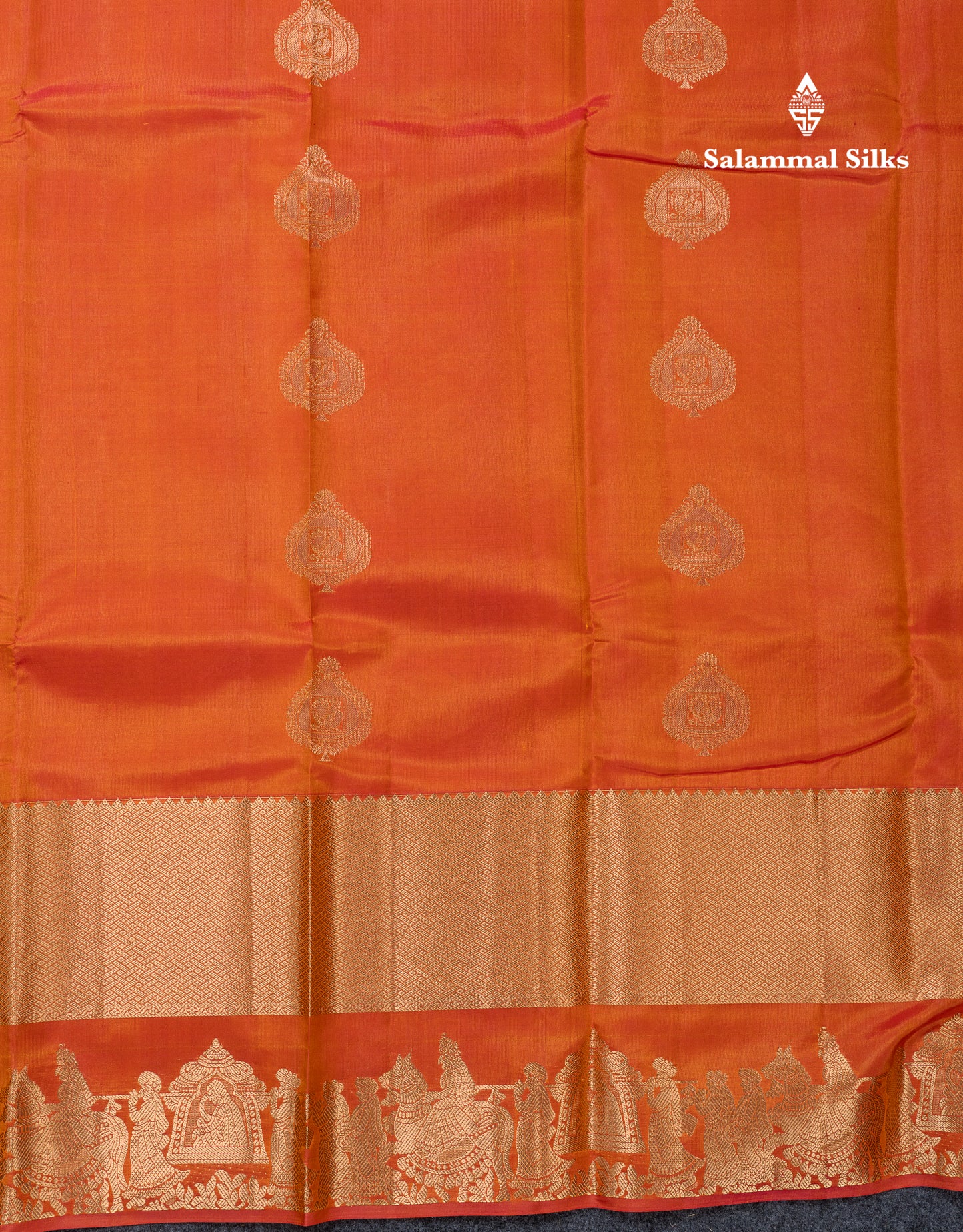 Royal Blue Colour Pure Kanjivaram Silk Saree with Pallakku Border