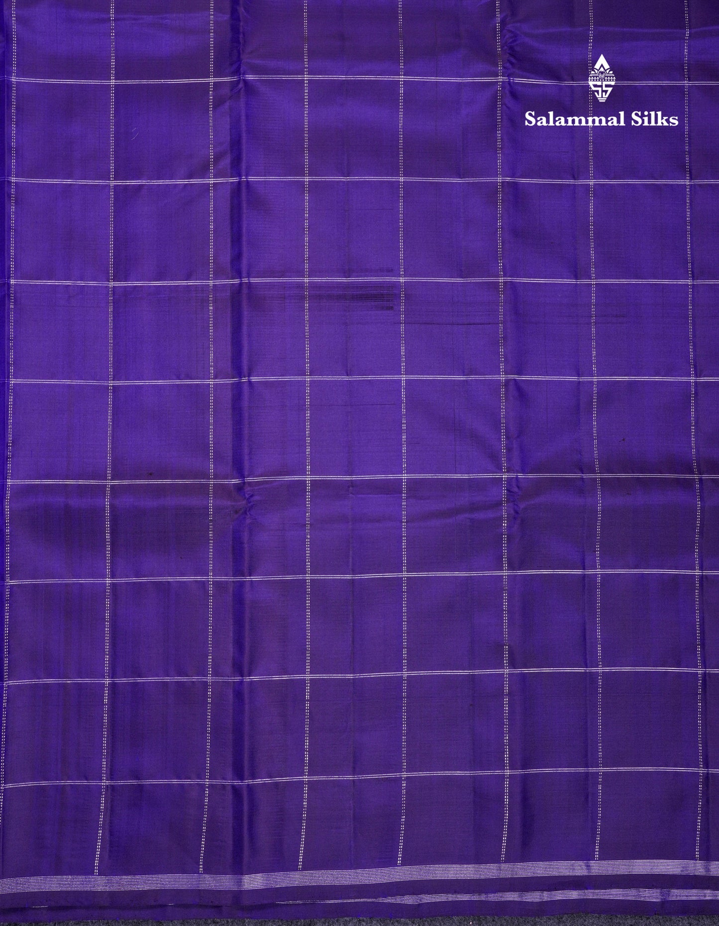 Beautiful Violet Checks Fancy Pure Kanjivaram Silk Saree With Contrast Pink Blouse