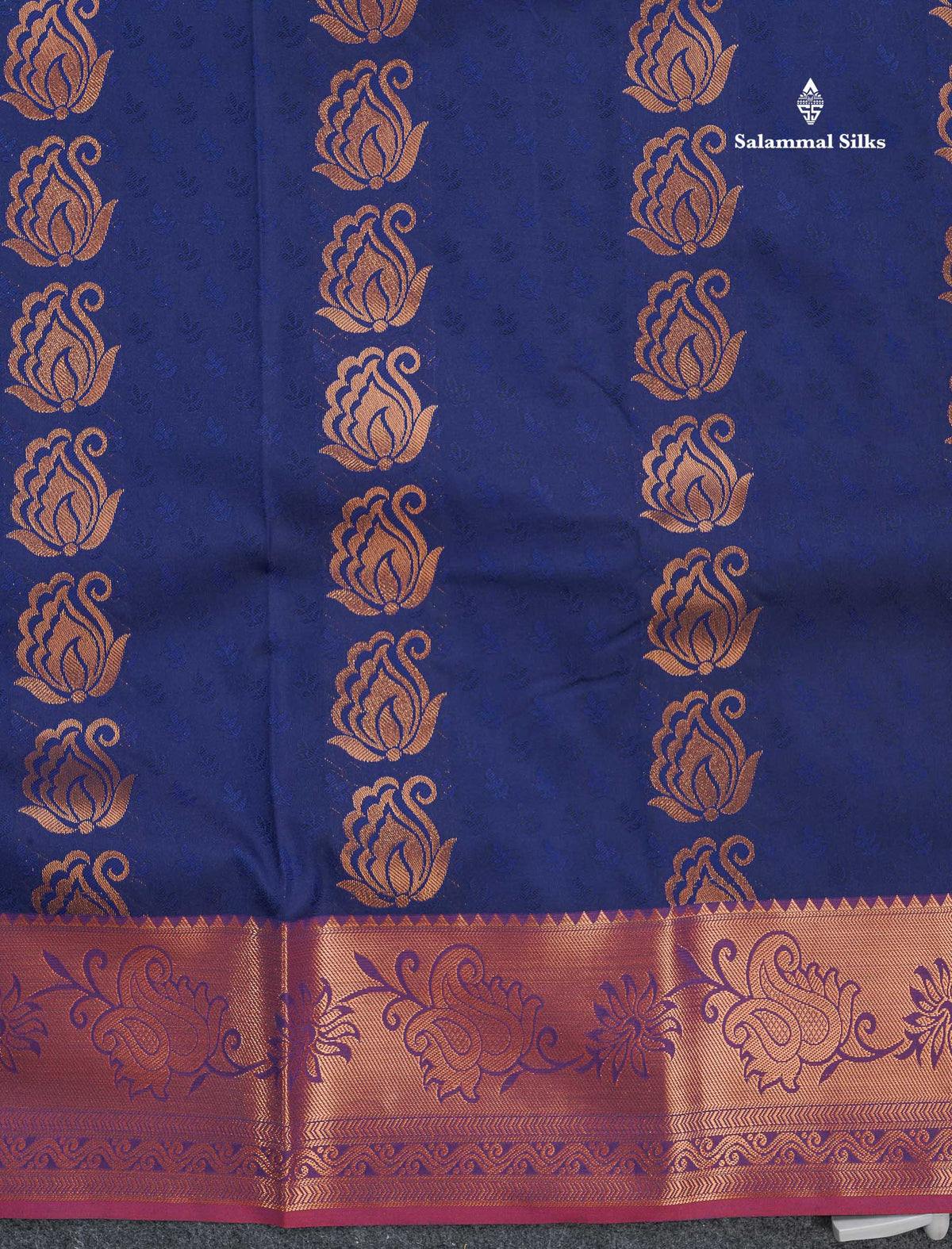 Semi Silk Saree - Red Colour Body With Contrast Dual Tone Green Blouse