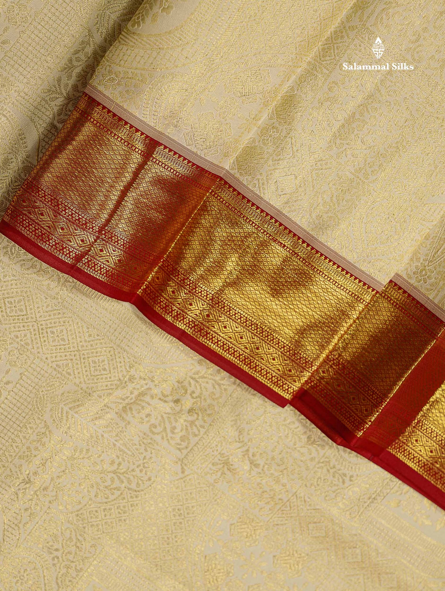 Pure Mix Silk Saree - Half White Bridal Along With Contrast Redish Maroon Traditional Evening Morning Border