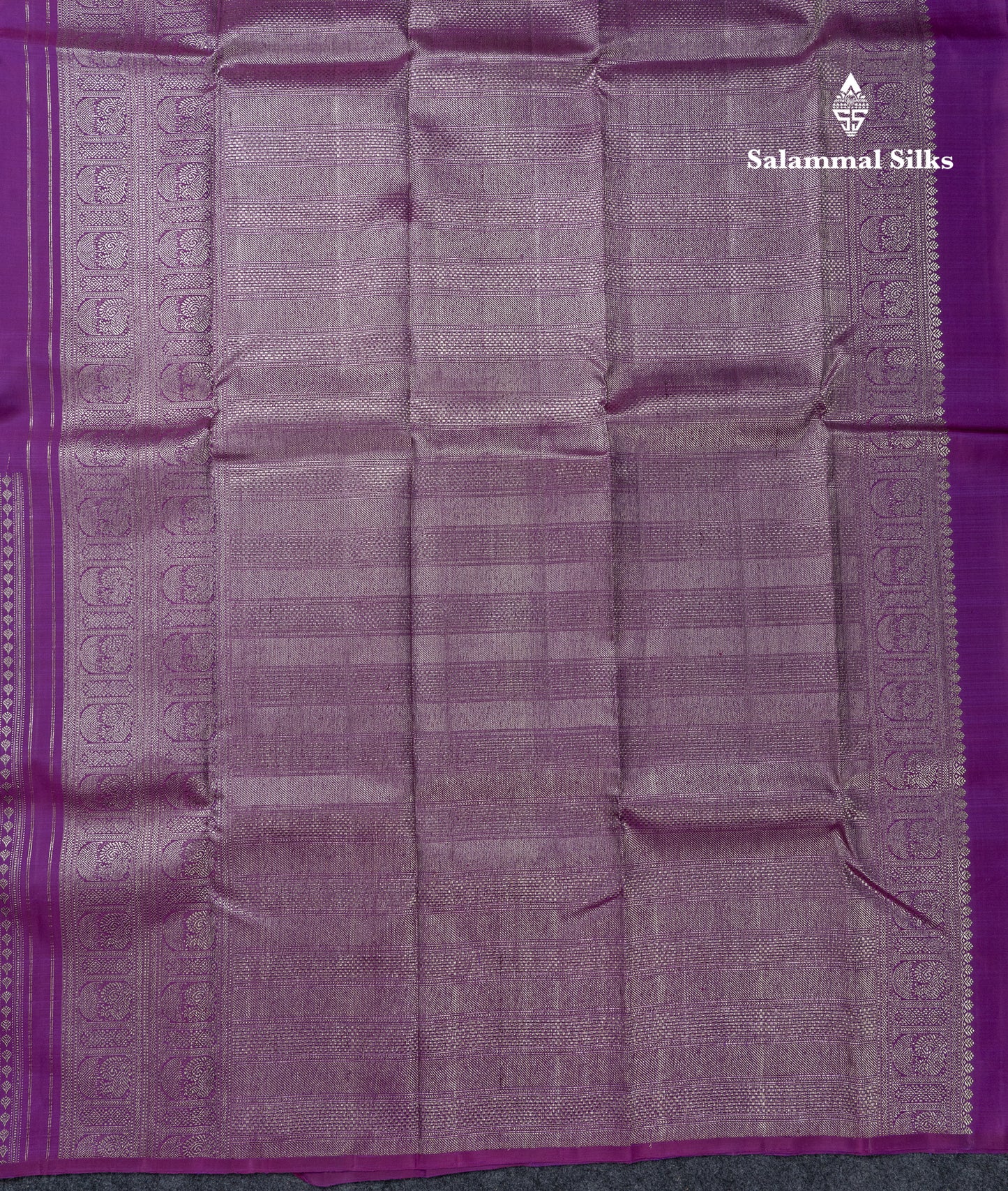 Beautiful Dark Purple Fancy Pure Kanjivaram Silk Saree With Blouse