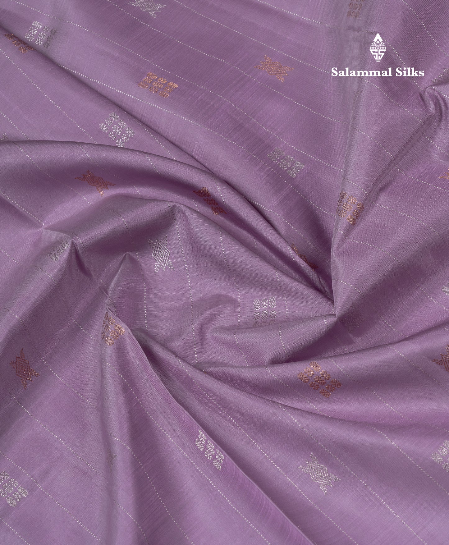 Kanjivaram Pure Silk Saree Light Lavender Without Border