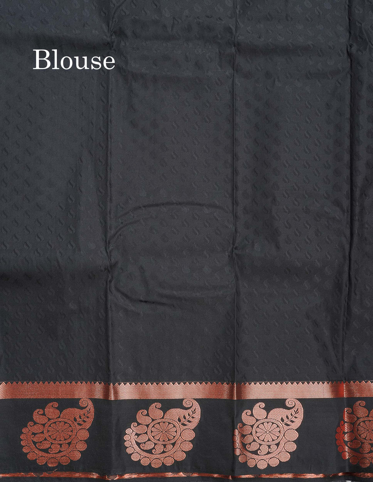 Semi Silk Saree - Pista Green Colour Body With Contrast Black Blouse