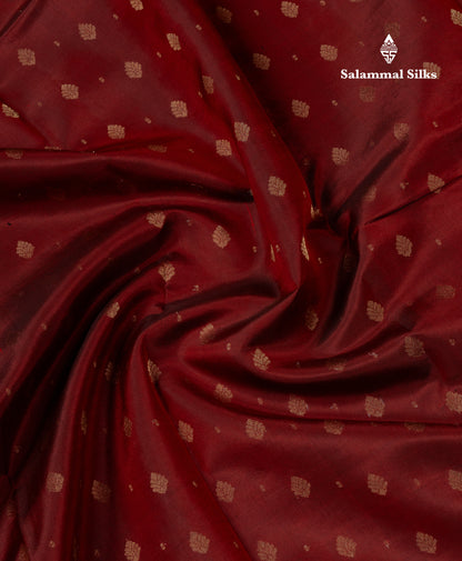 Beautiful Maroon Pure Kanjivaram Silk Saree With Contrast Yellow Traditional Evening Morning Border