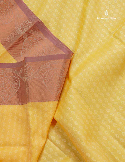 Semi Silk Saree - Sandal Colour Body With Contrast Redish Maroon Blouse