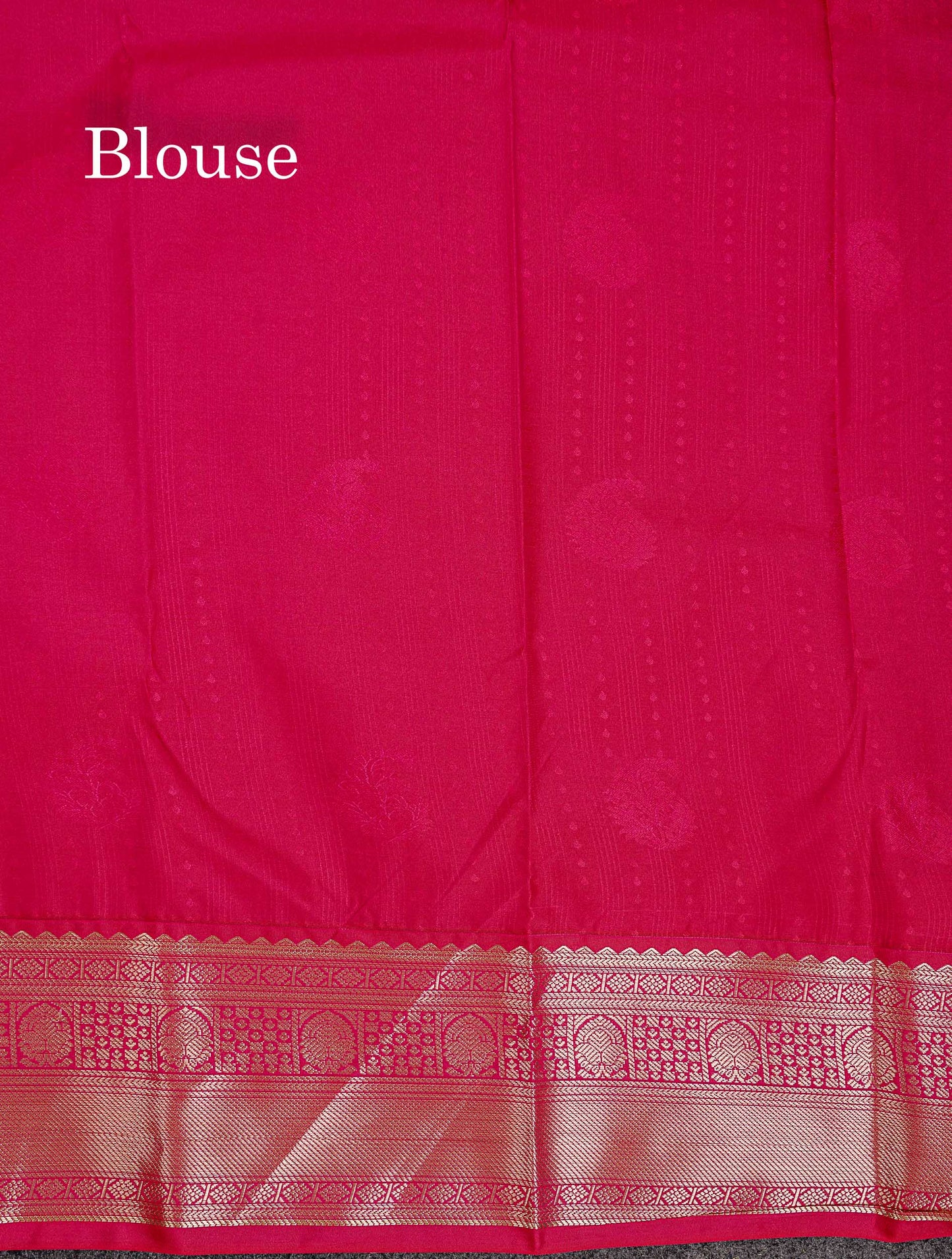 Semi Silk Saree - Bottle Green Butta With Lines Along With Contrast Mustard Yellow Traditional Border