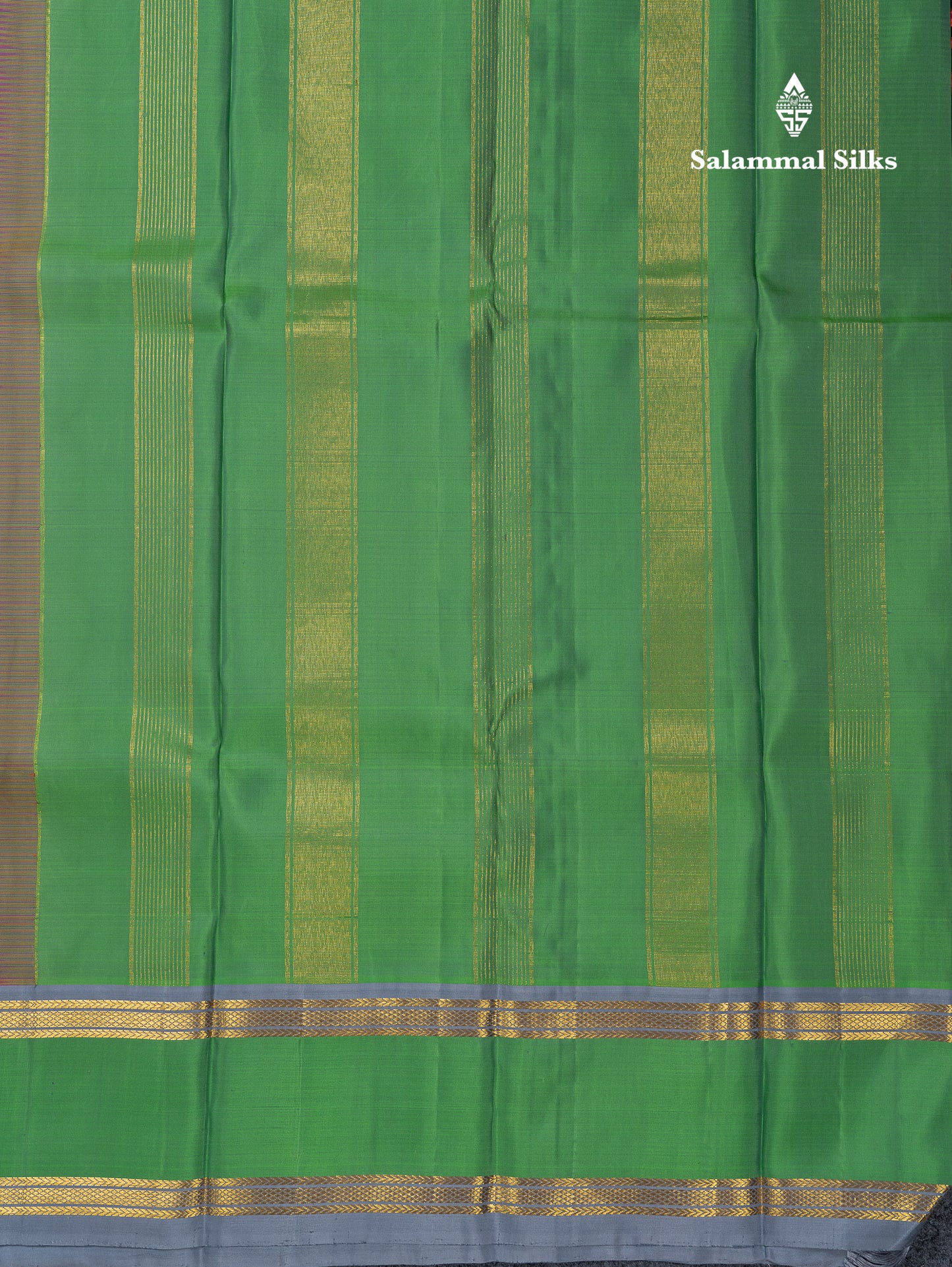 Beautiful Dual Tone Redish Pink Tiny Checks Pure Kanjivaram Silk Saree with Contrast Saffire Green Gap Border