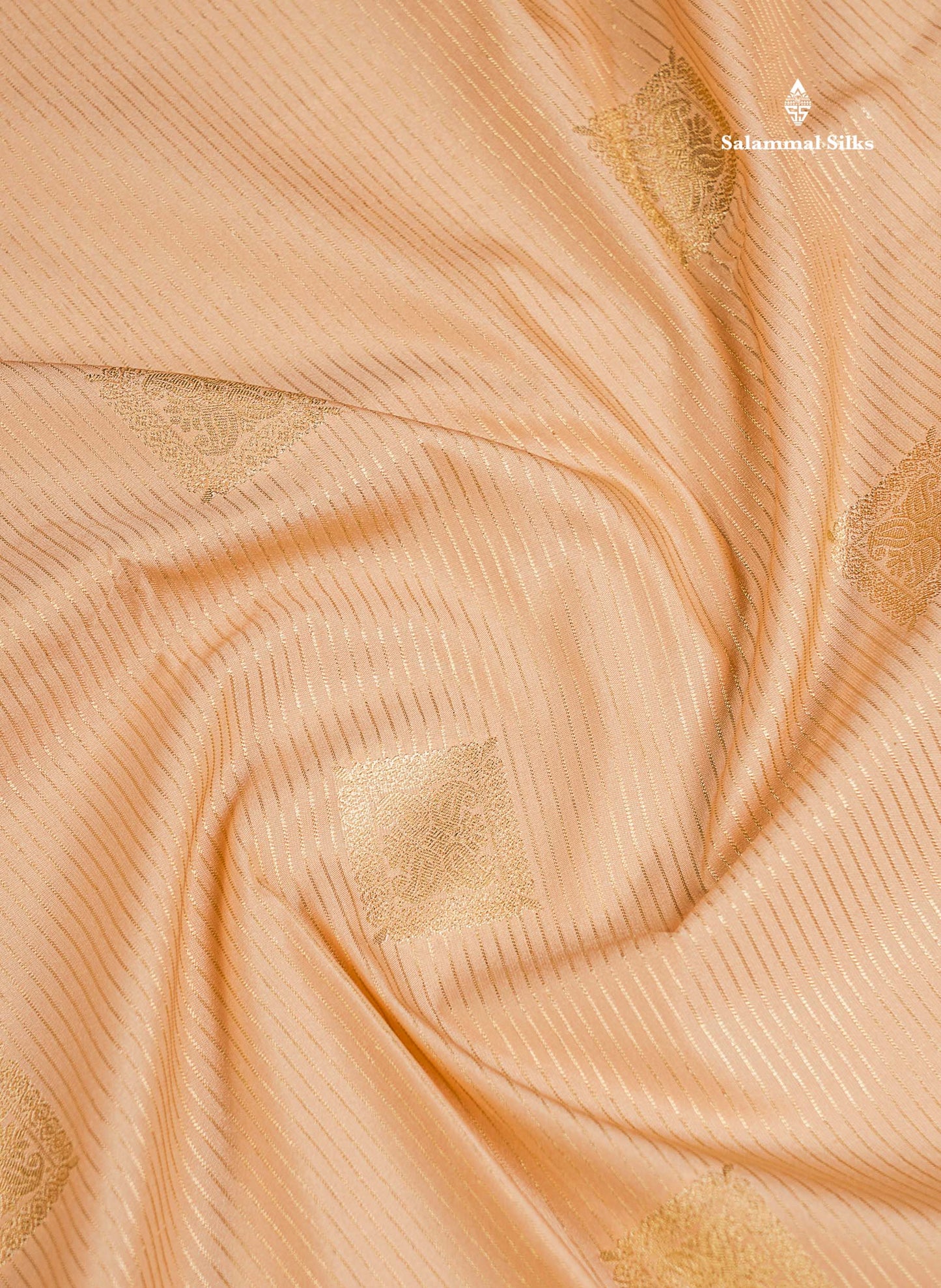 Semi Silk Saree - Rexona Green Butta With Lines Along With Contrast Dark Purple Traditional Border