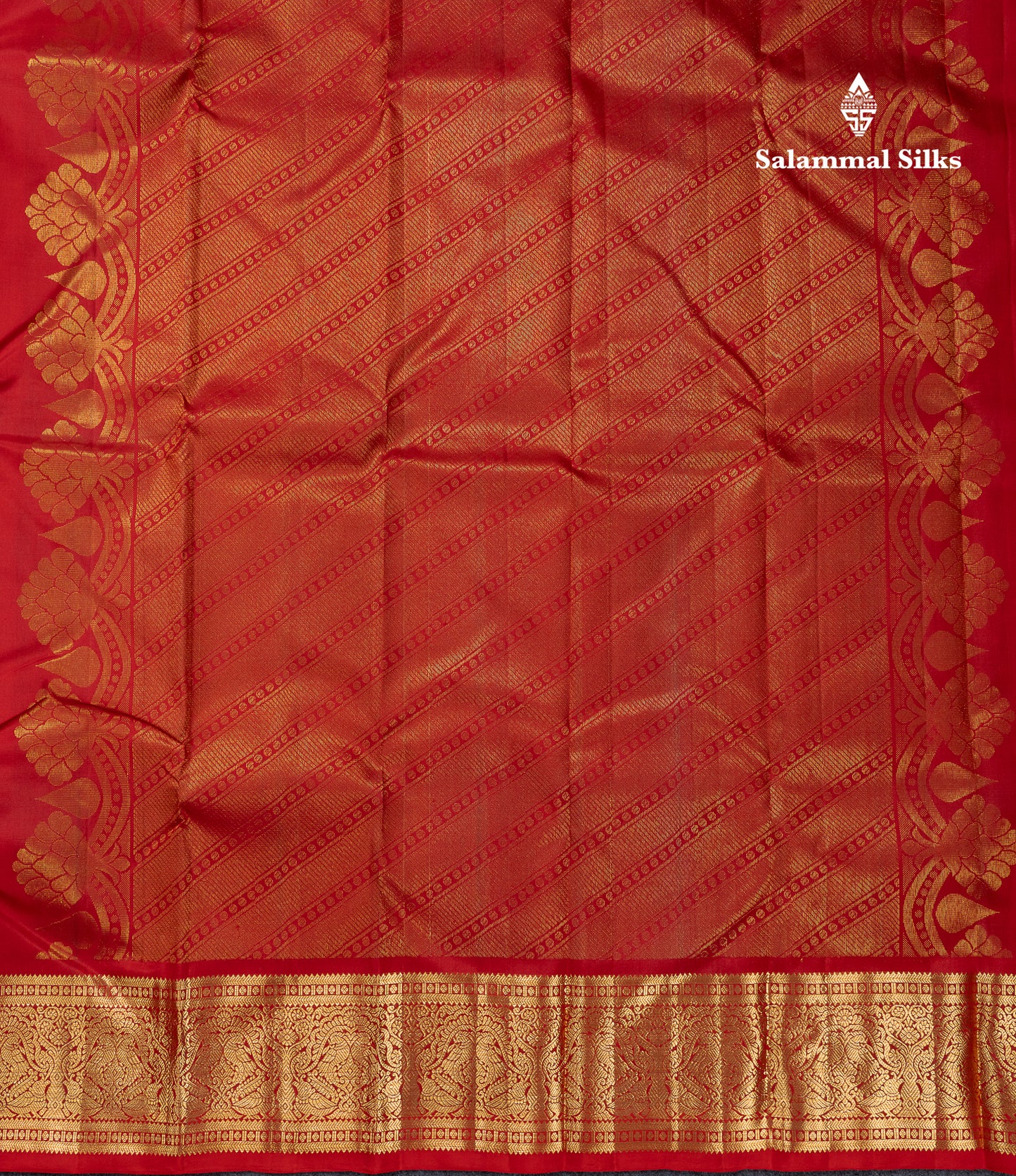 Kanjivaram Maroon Pure Silk Saree With Gold Zari Border