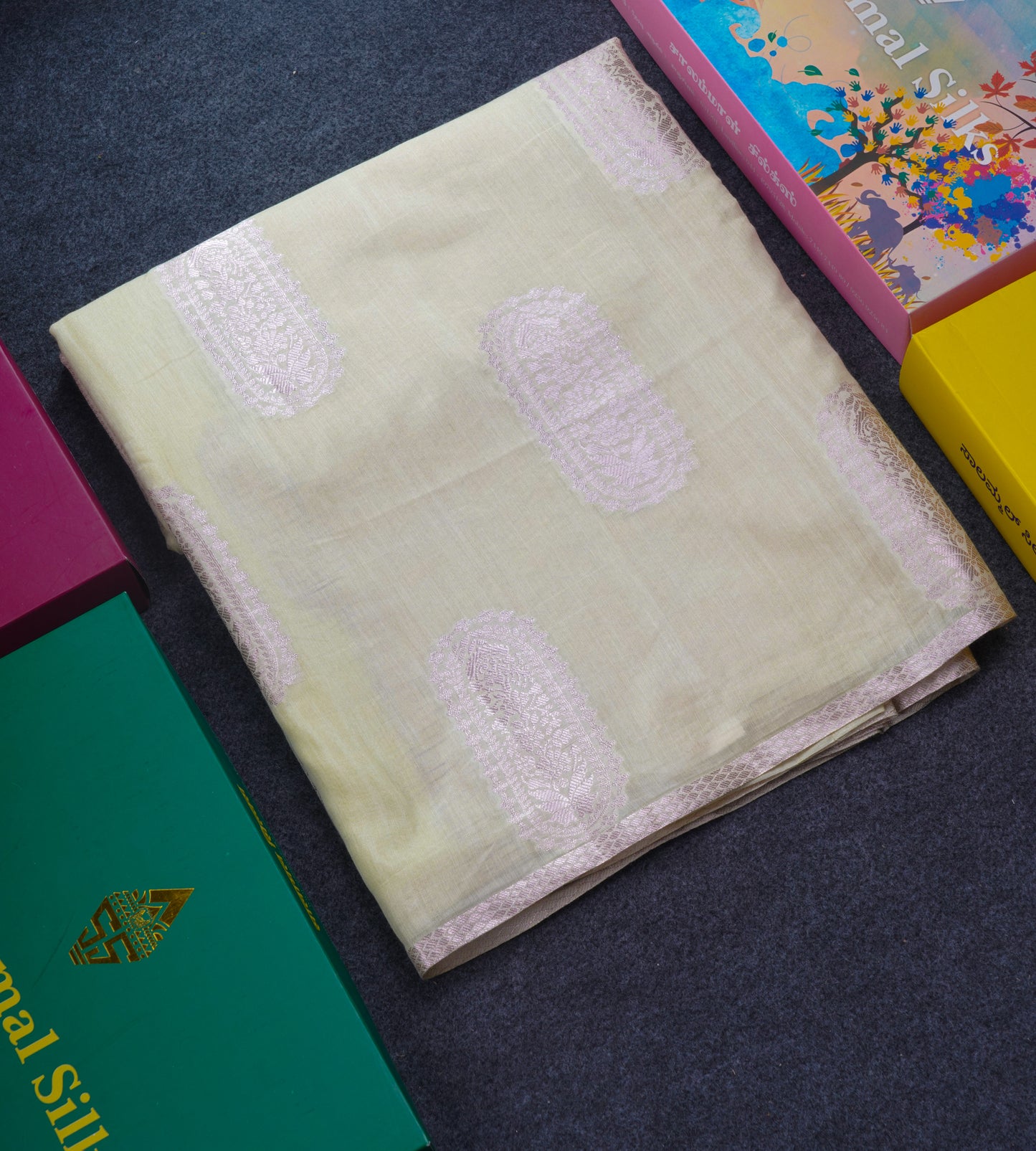 Pastel Blue Cotton Mix Saree With Small Zari Border