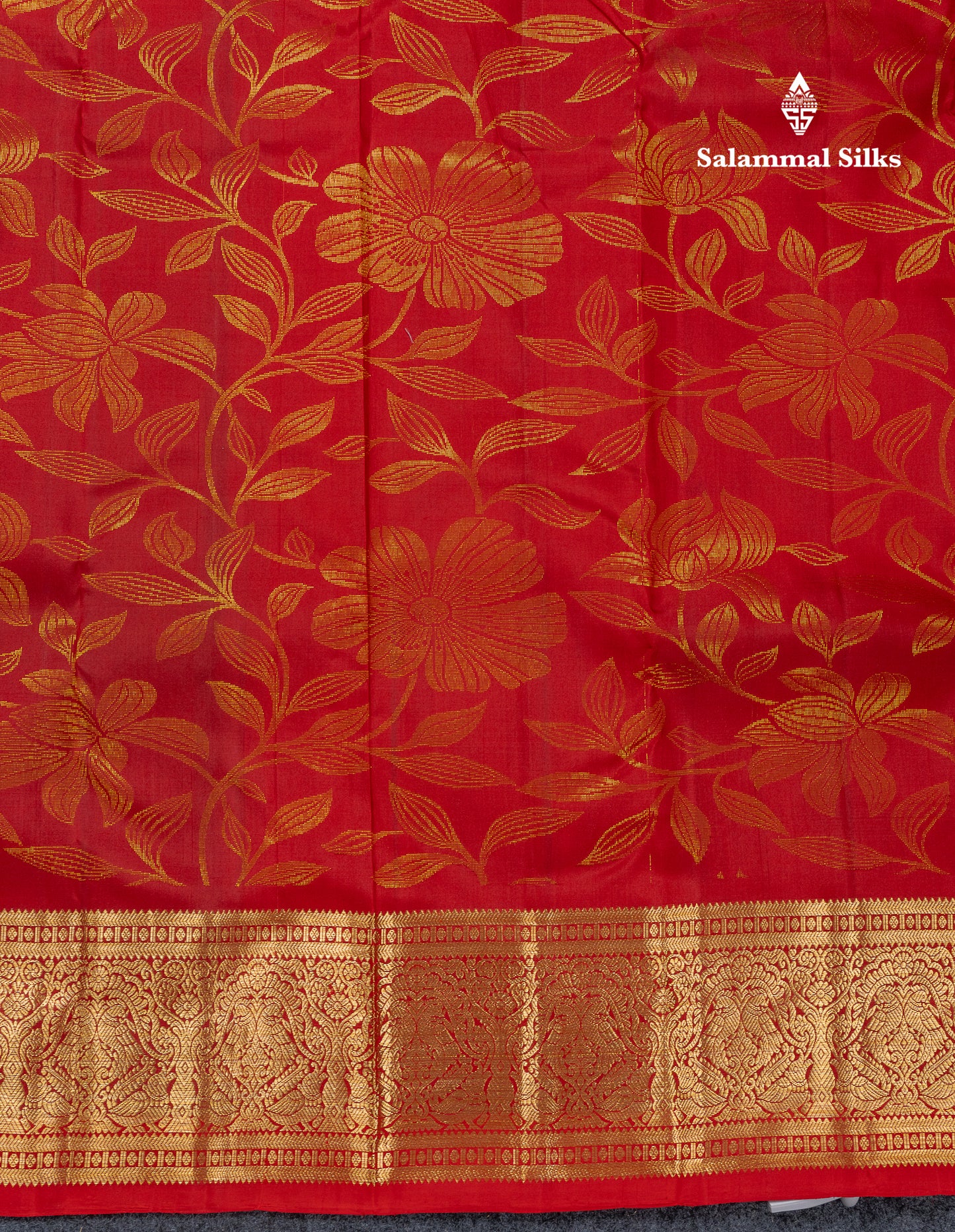 Kanjivaram Maroon Pure Silk Saree With Gold Zari Border