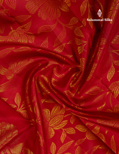 Kanjivaram Maroon Pure Silk Saree With Gold Zari Border