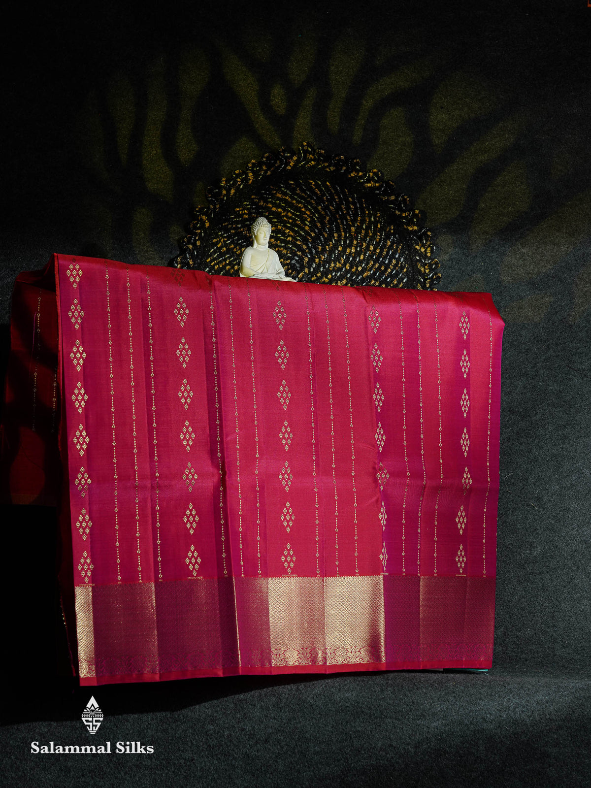 Beautiful Pure Silk Pattu Pavadai (Pink) With Contrast Sea Blue Blouse 45"