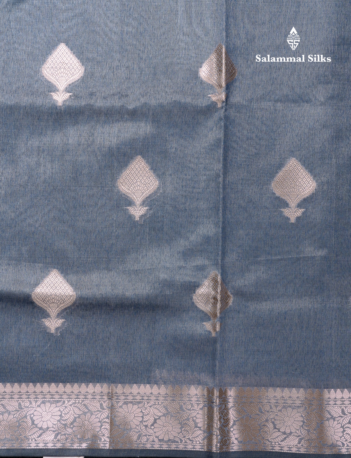 Beautiful Chocolate Semi Tussar Fancy Saree With Medium Border
