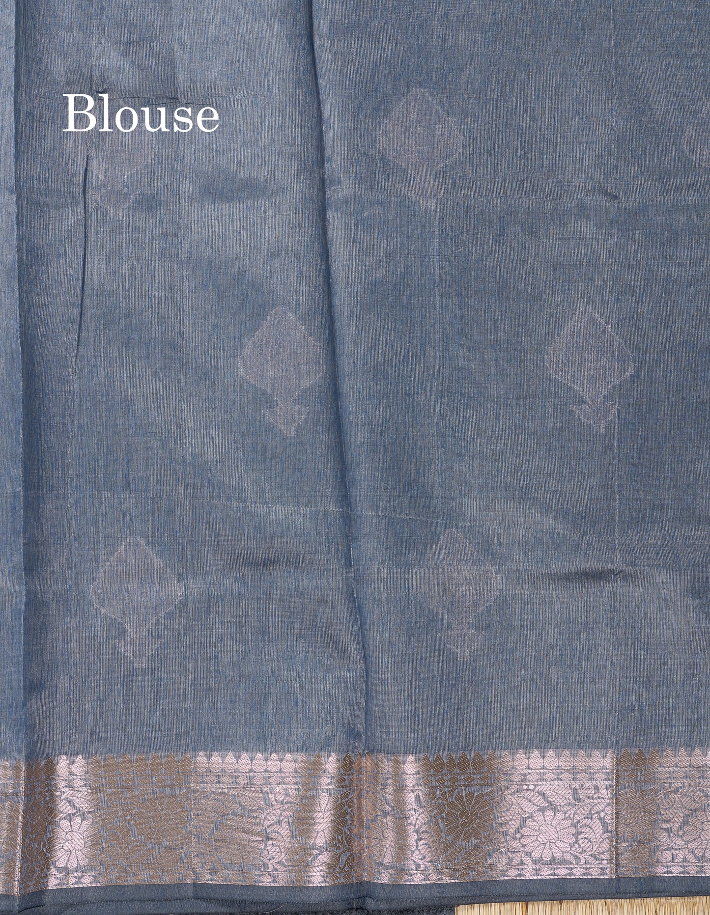 Beautiful Chocolate Semi Tussar Fancy Saree With Medium Border
