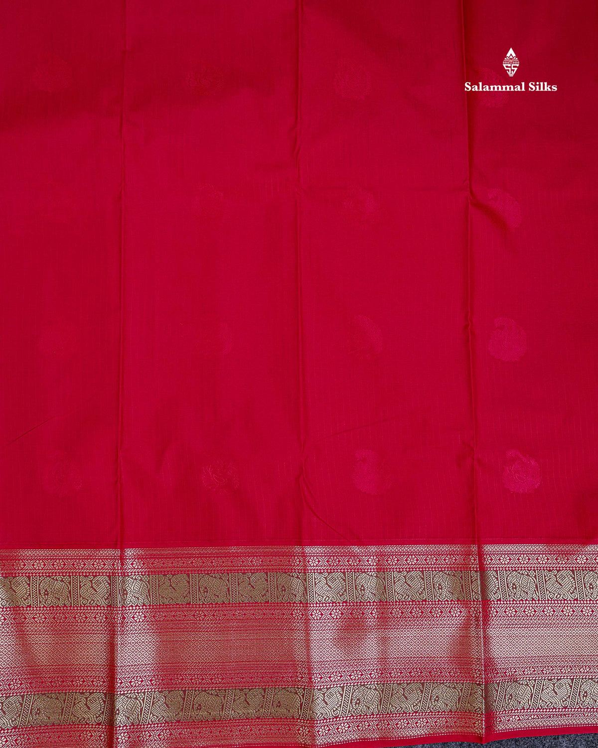 Semi Silk Saree - Mustard Yellow Mango Butta With Lines Along With Contrast Red Traditional Evening Morning Border