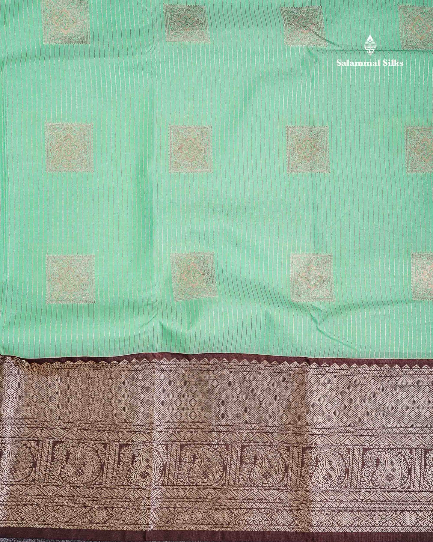 Semi Silk Saree - Yellow Butta With Lines Along With Contrast Redish Pink Traditional Evening Morning Border