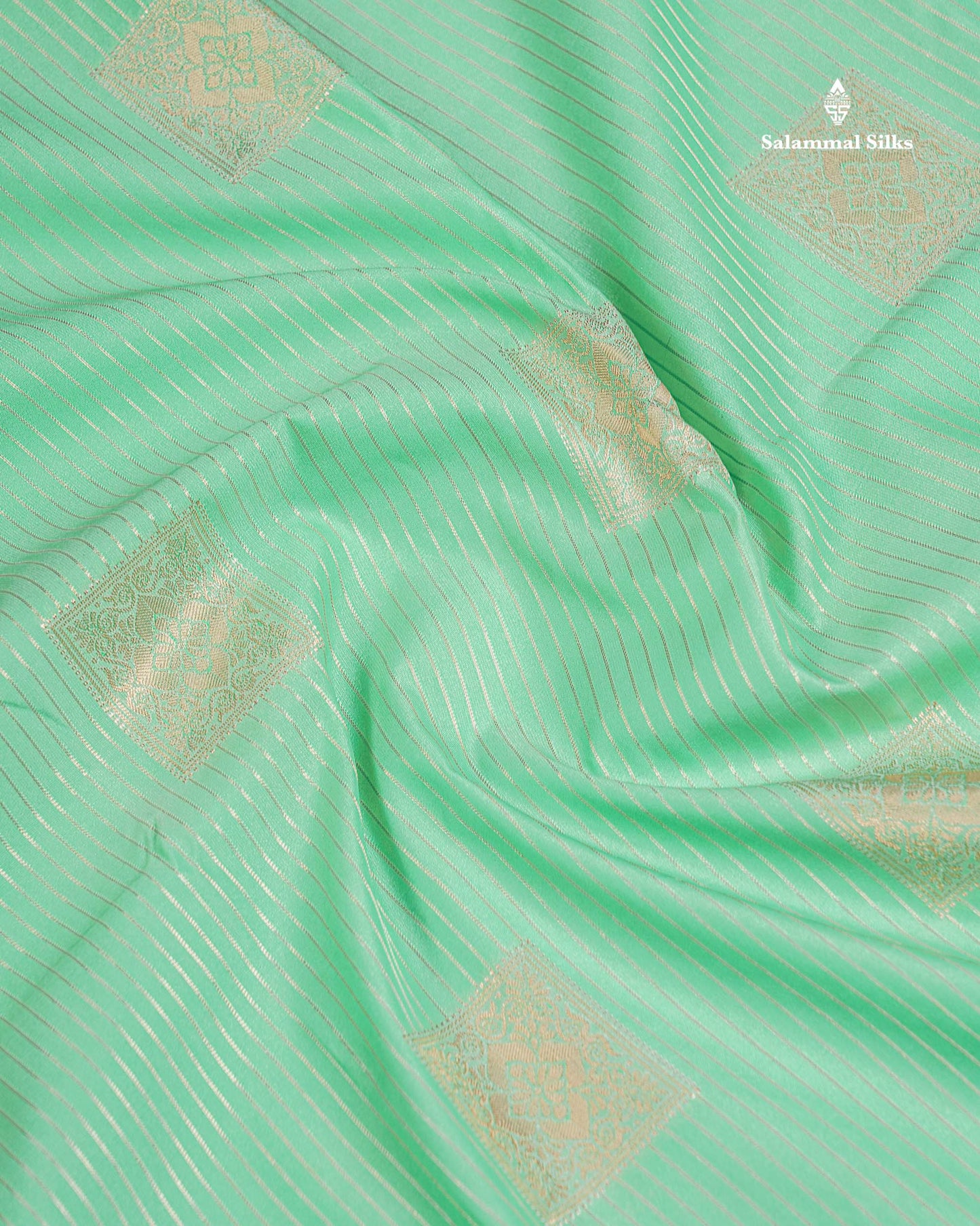 Semi Silk Saree - Yellow Butta With Lines Along With Contrast Redish Pink Traditional Evening Morning Border