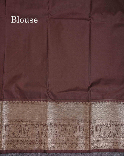 Semi Silk Saree - Yellow Butta With Lines Along With Contrast Redish Pink Traditional Evening Morning Border