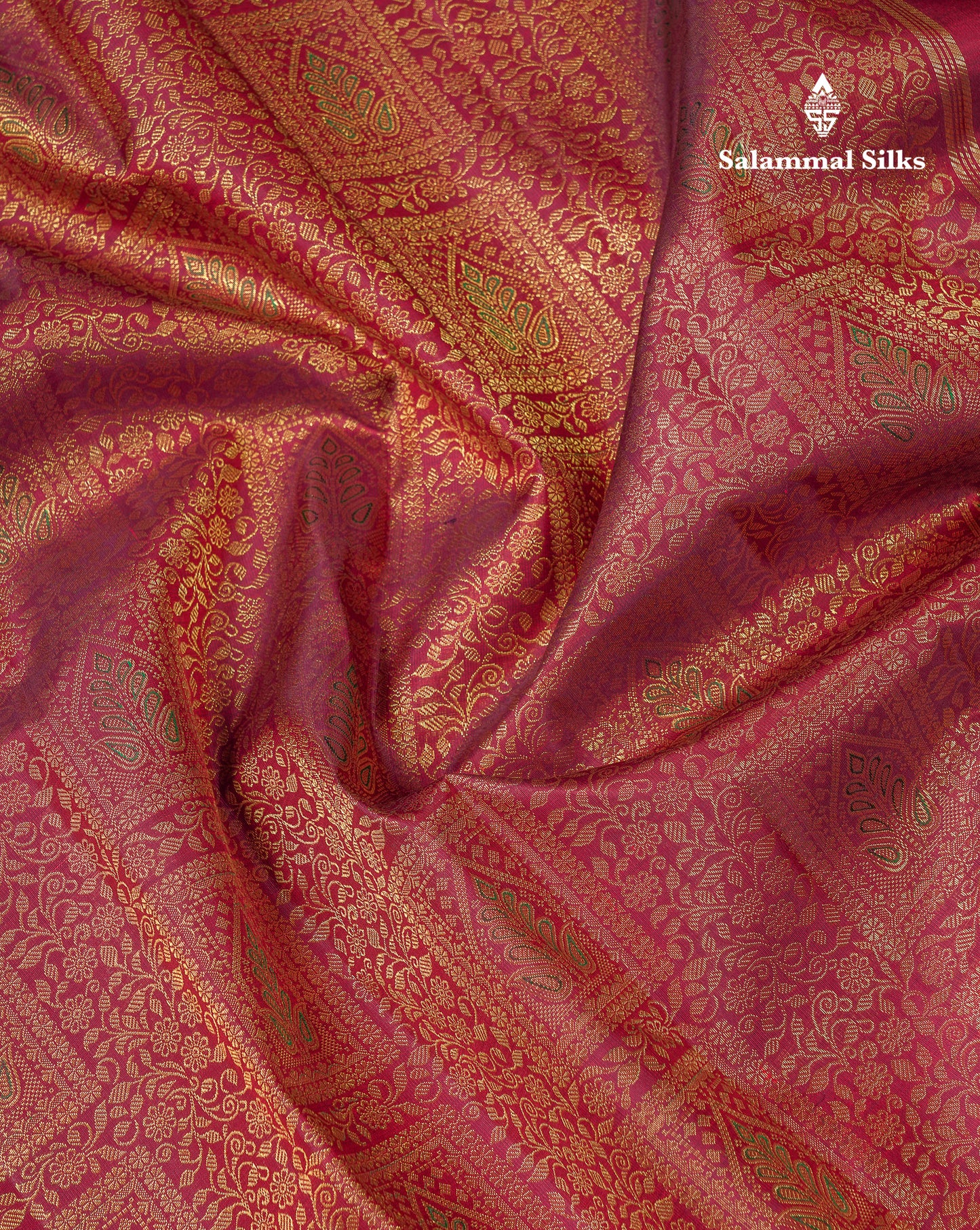 Beautiful Dark Maroon Menakari Work Bridal 2G Pure Kanjivaram Silk Saree With Traditional Border