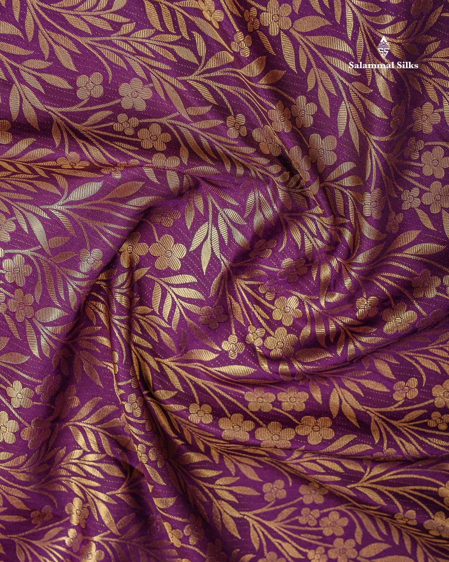 Bridal Semi Silk Saree - Dark Purple Along With Contrast Red Traditional Evening Morning Border