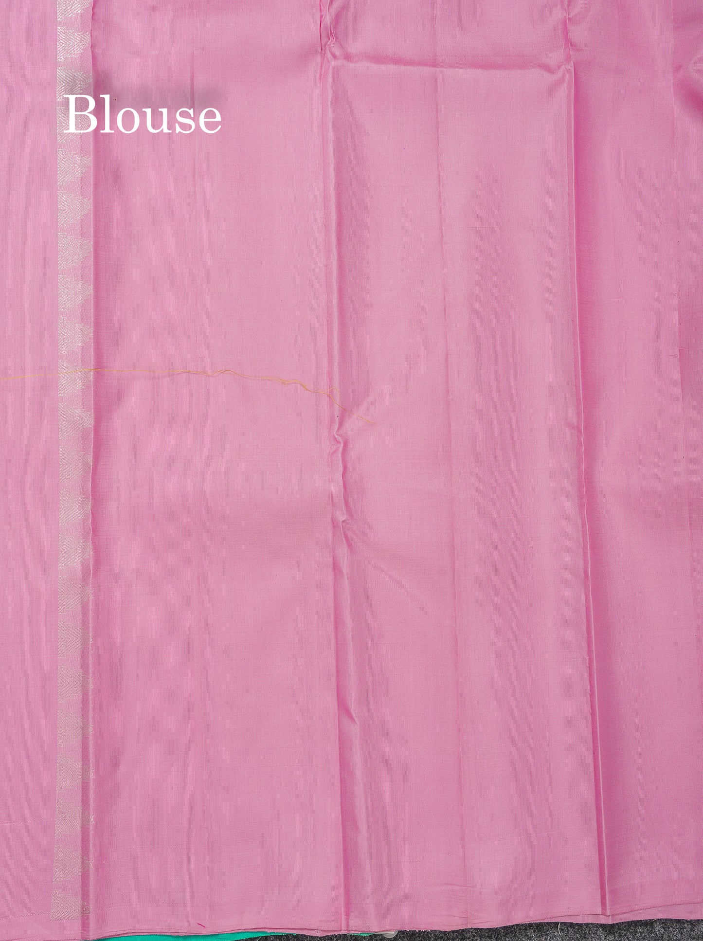 Beautiful Sea Blue Body Stripe Buttas Fancy Pure Kanjivaram Silk Saree With Contrast Baby Pink Blouse