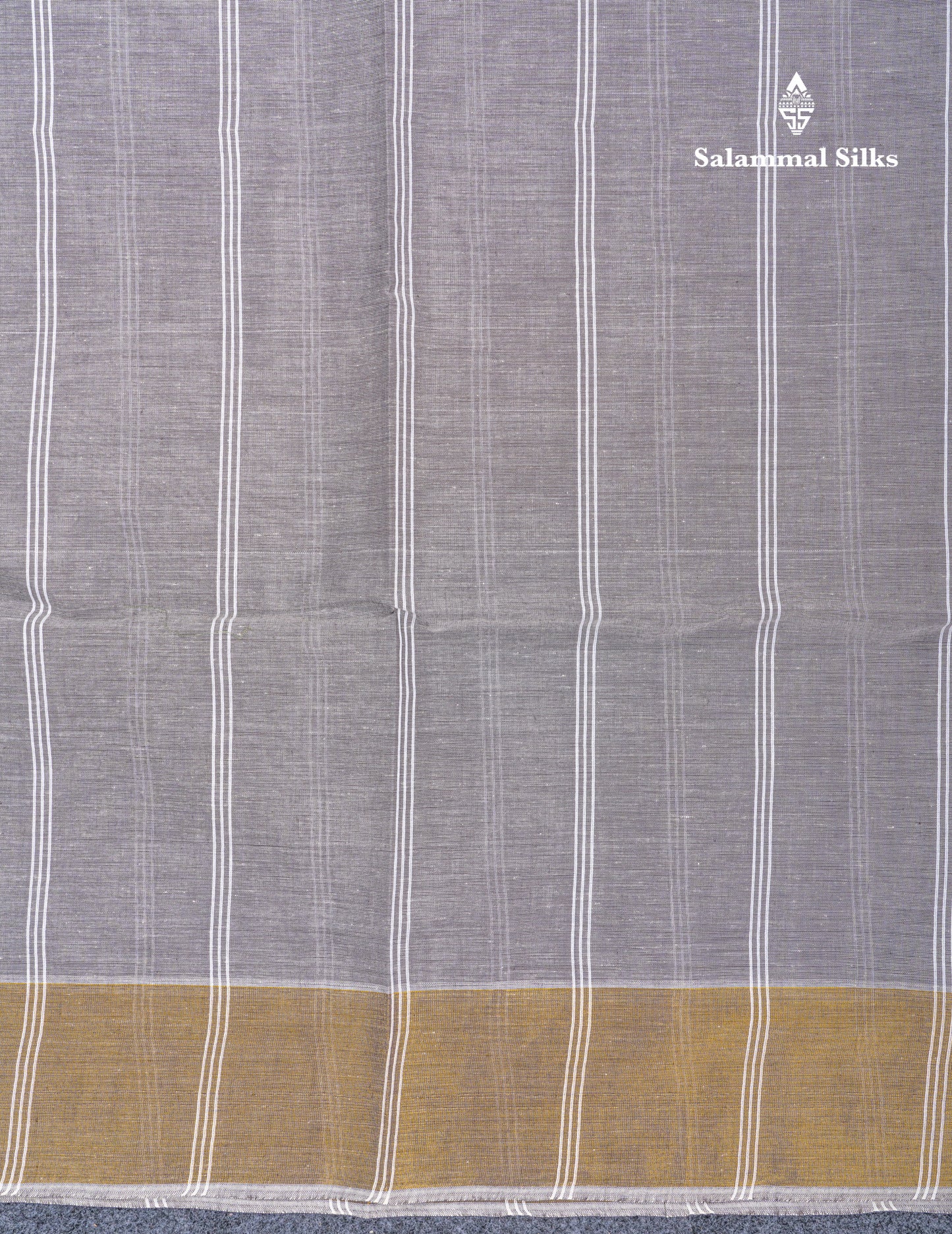 Light Olive Green Jute Cotton Fancy Saree With Self Plain Blouse