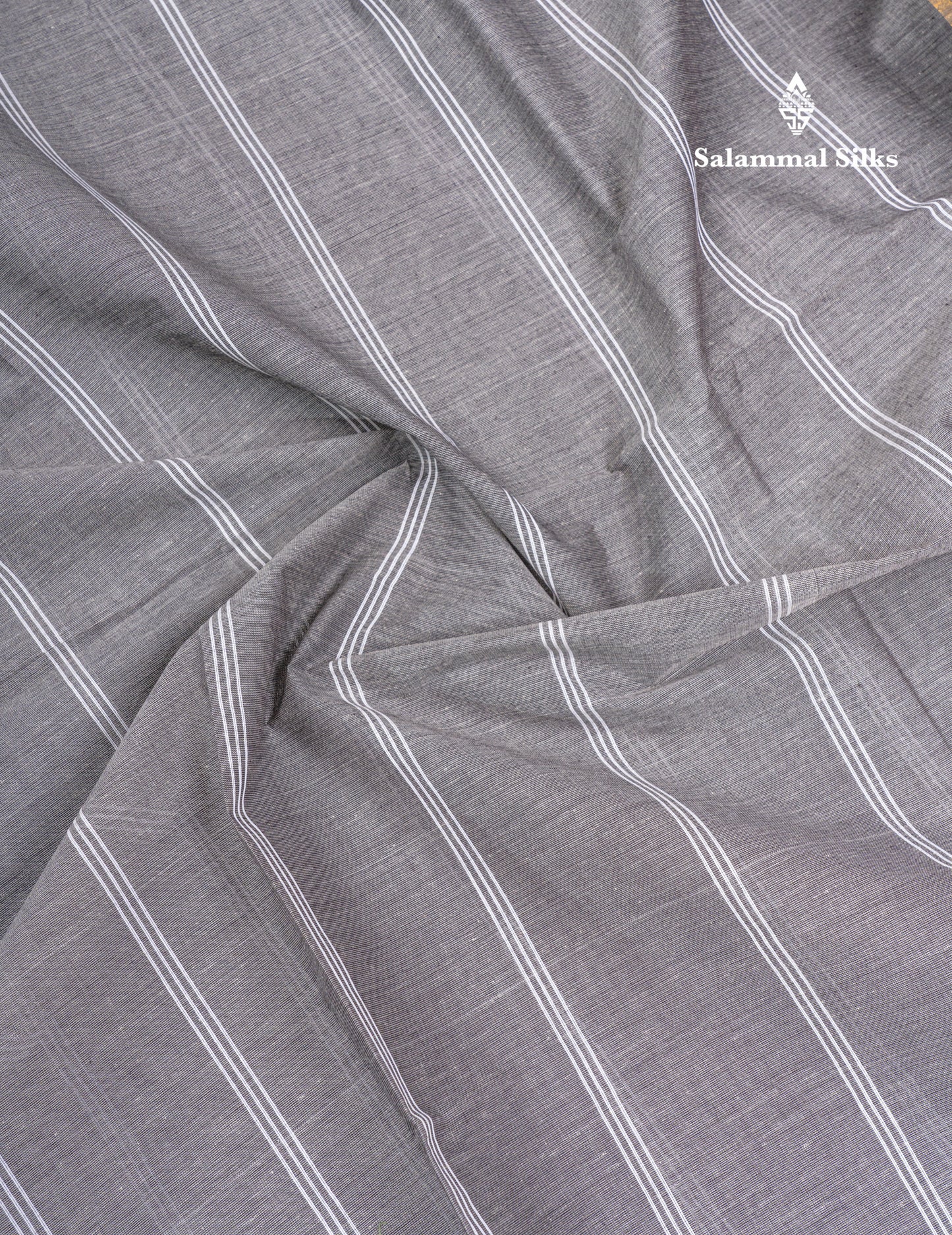 Light Olive Green Jute Cotton Fancy Saree With Self Plain Blouse