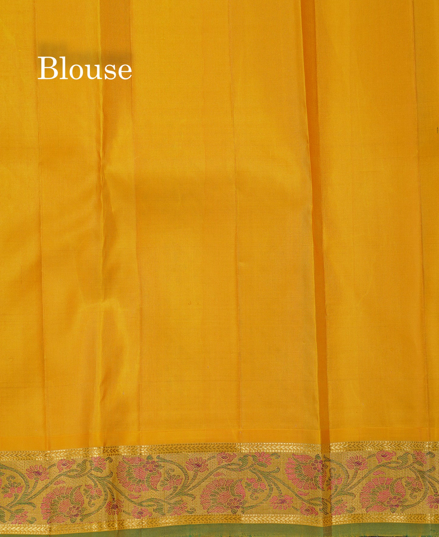 Korvai Beautiful Maroon Menakari Work Pure Kanjivaram Silk Saree With Contrast Yellow Small Traditional Medium Tissue Border