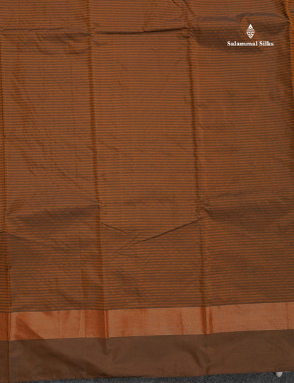 Semi Silk Saree - Navy Blue Colour Body With Zari Border