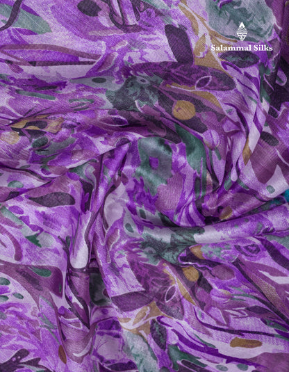 Beautiful Multicolour Mixed Cotton Saree With Contrast Army Green Fancy Tissue Border