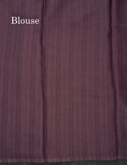 Beautiful Pastel Violet Thread Work Butta Saree With Fancy Embroidery Border