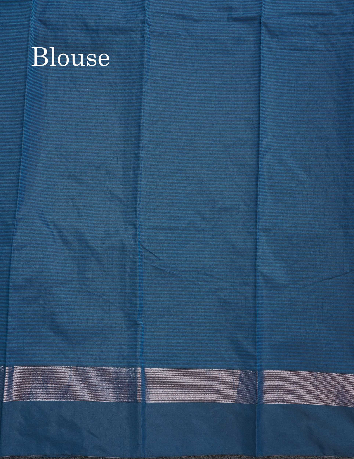 Semi Silk Saree - Navy Blue Colour Body With Zari Border