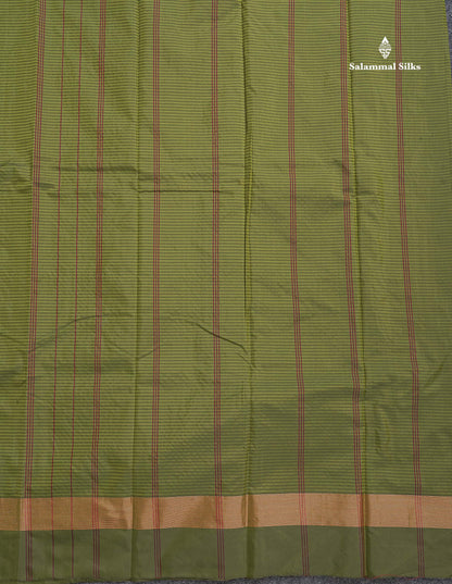 Semi Silk Saree - Navy Blue Colour Body With Zari Border