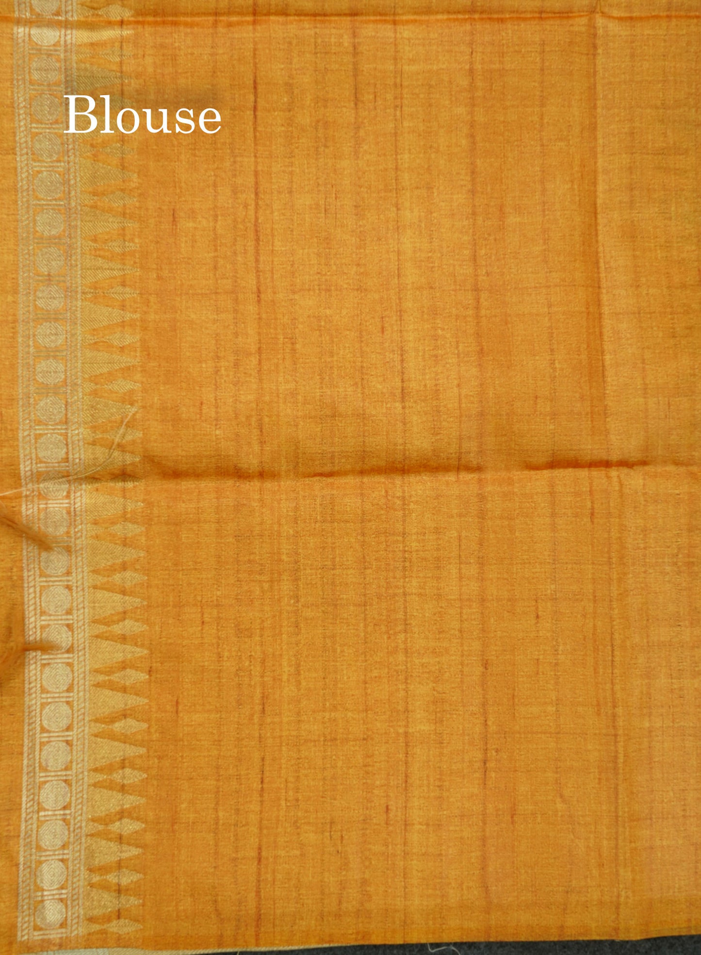 Beautiful Sapphire Green Semi Tussar Fancy Saree With Contrast Mustard Yellow Blouse