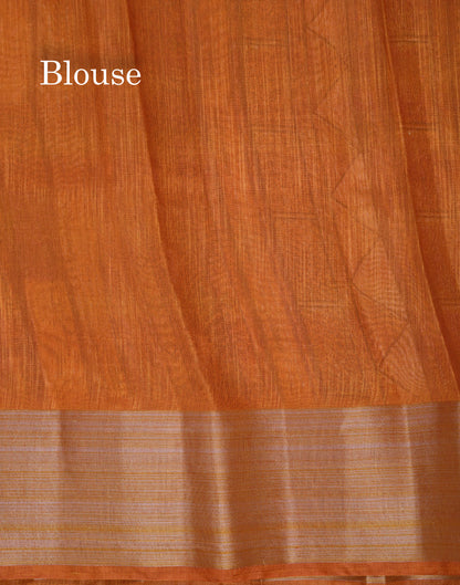 Beautiful Multicolour Mixed Cotton Saree With Contrast Army Green Fancy Tissue Border