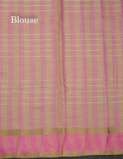 Beautiful Baby Pink Vaira Oosi Semi Tussar Saree With Fancy Border