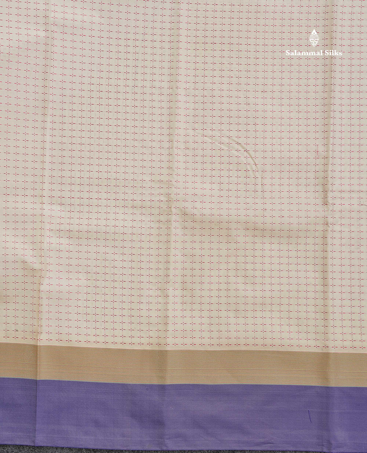 Semi Silk Saree - Beige Colour Body With Contrast Tomato Red Border