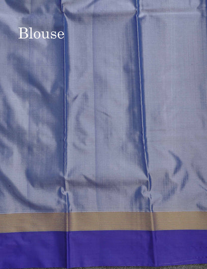 Semi Silk Saree - Beige Colour Body With Contrast Tomato Red Border