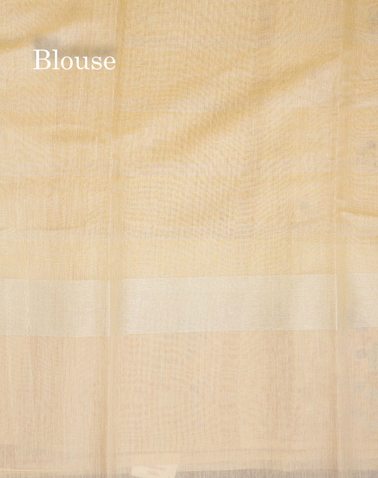 Linen Mix Tissue Saree - Light Yellow Vaira Oosi  Lines Along With Embroidery Design Fancy Border