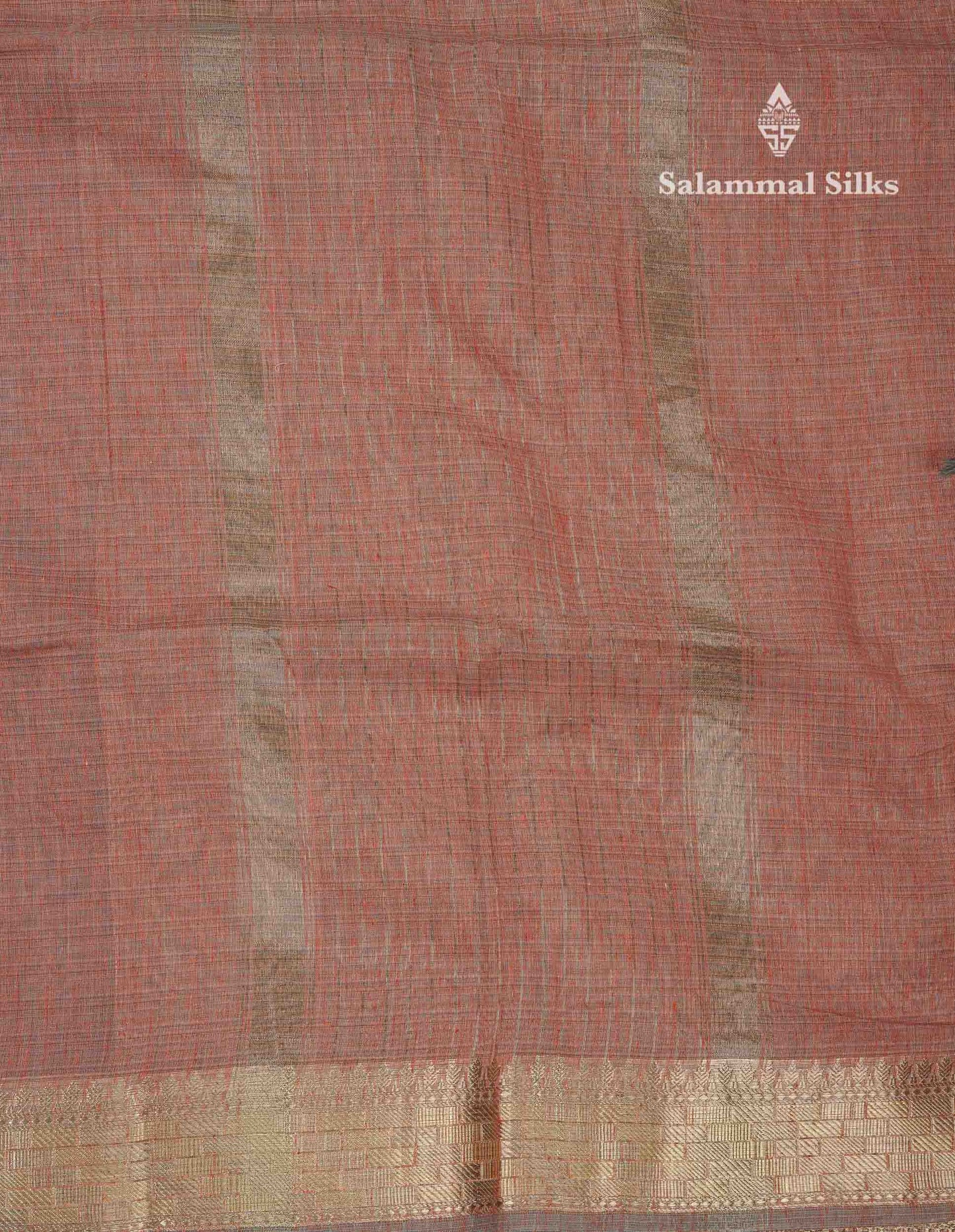 Beautiful Sea Blue Linen Cotton Mix Fancy Saree With Fancy Border