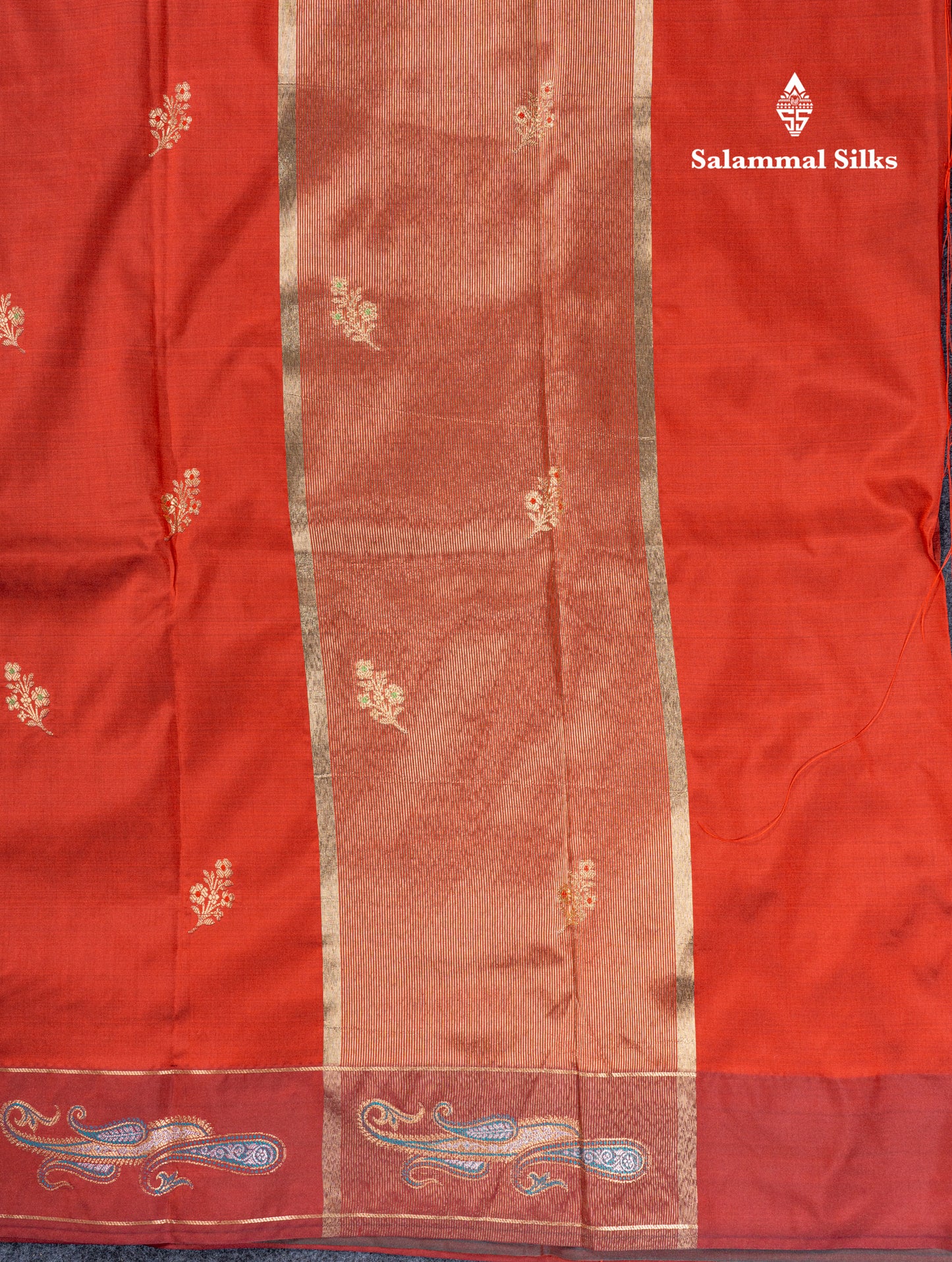 Dark Maroon Menakari Work Semi Soft Silk Saree With Fancy Border
