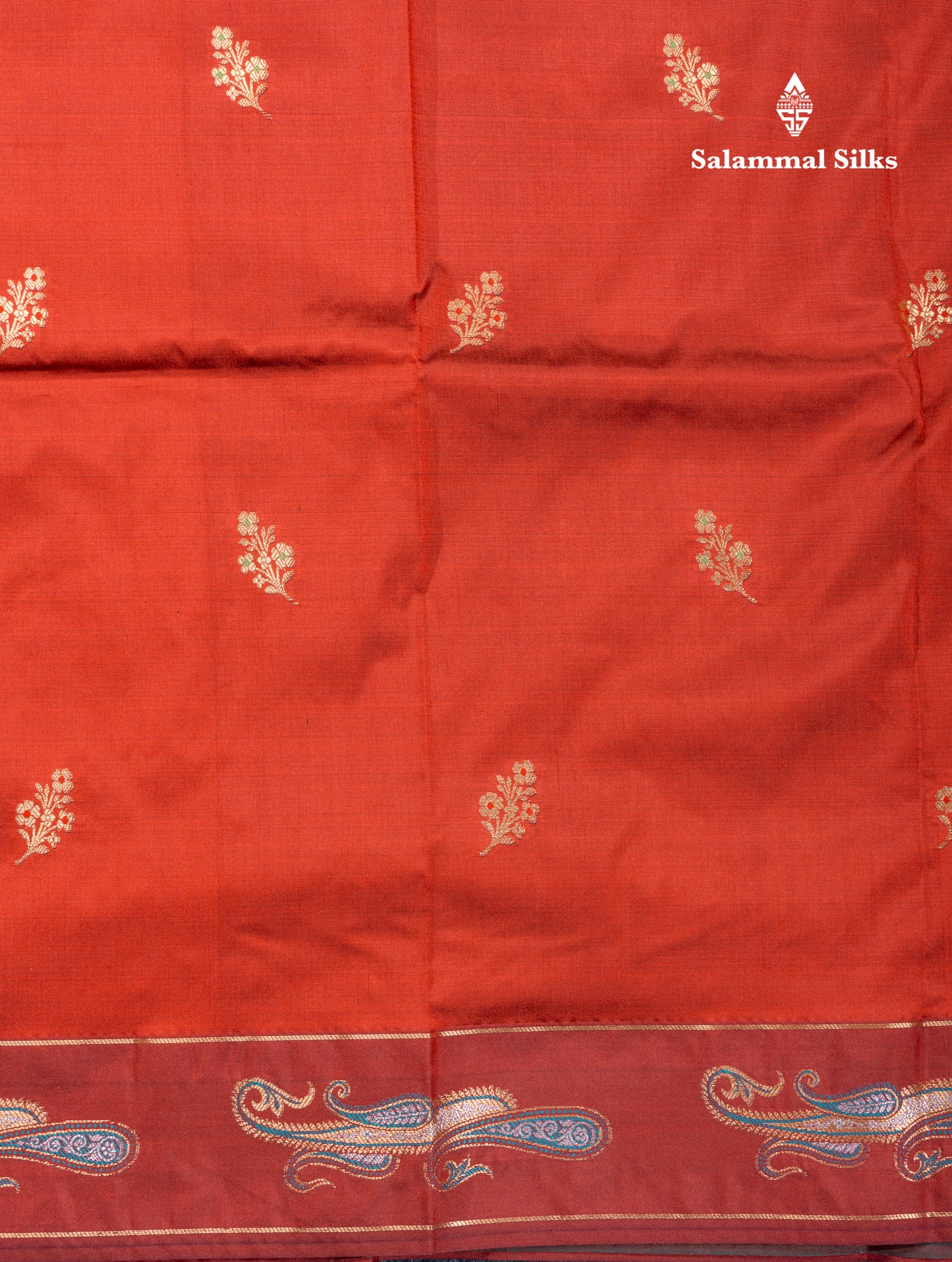 Dark Maroon Menakari Work Semi Soft Silk Saree With Fancy Border