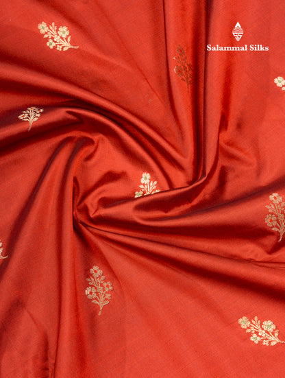 Dark Maroon Menakari Work Semi Soft Silk Saree With Fancy Border