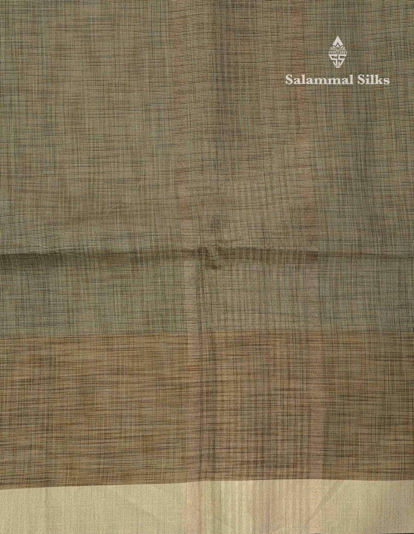 Beautiful Light Violet Linen Cotton Mix Fancy Saree With Fancy Border