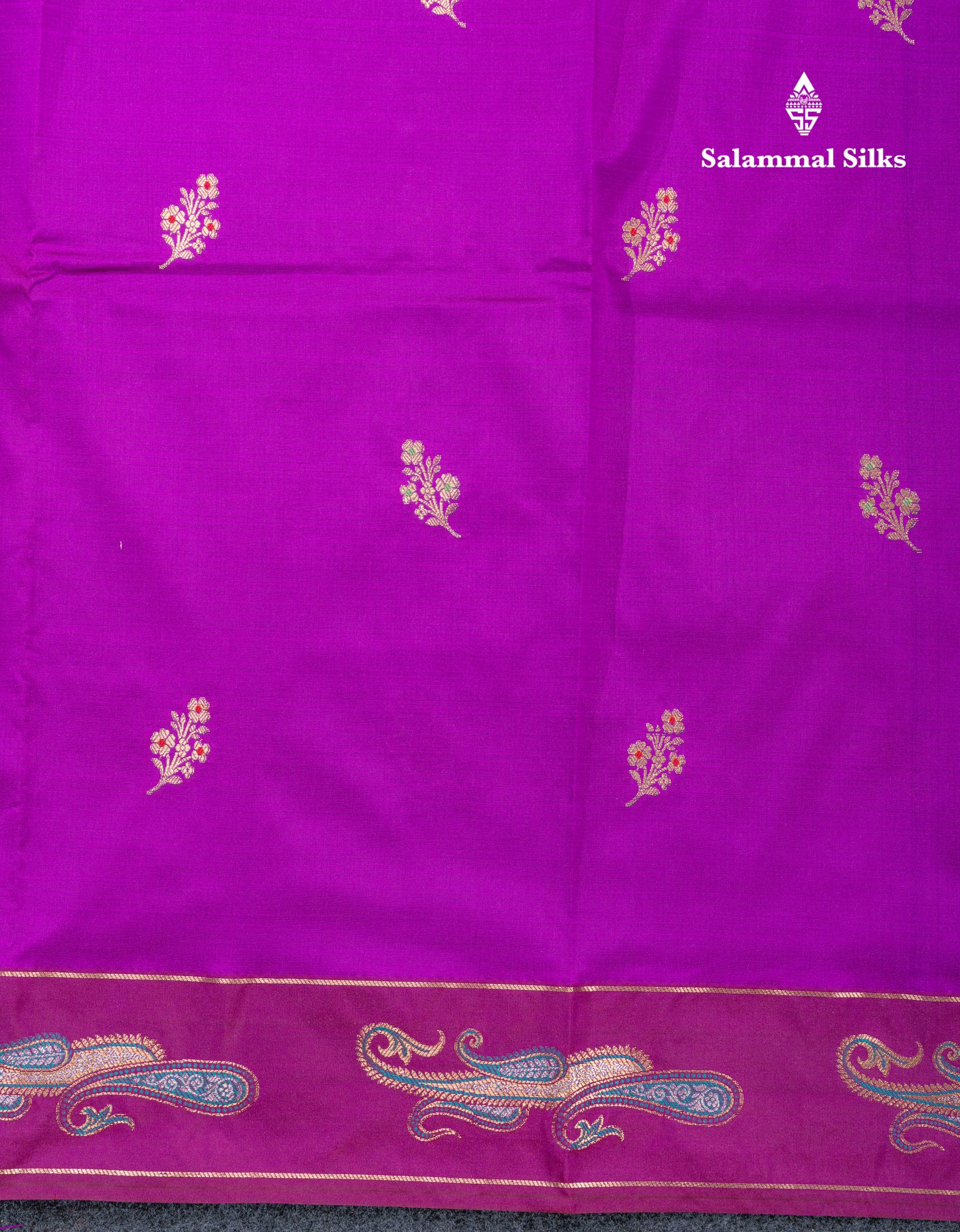 Dark Maroon Menakari Work Semi Soft Silk Saree With Fancy Border