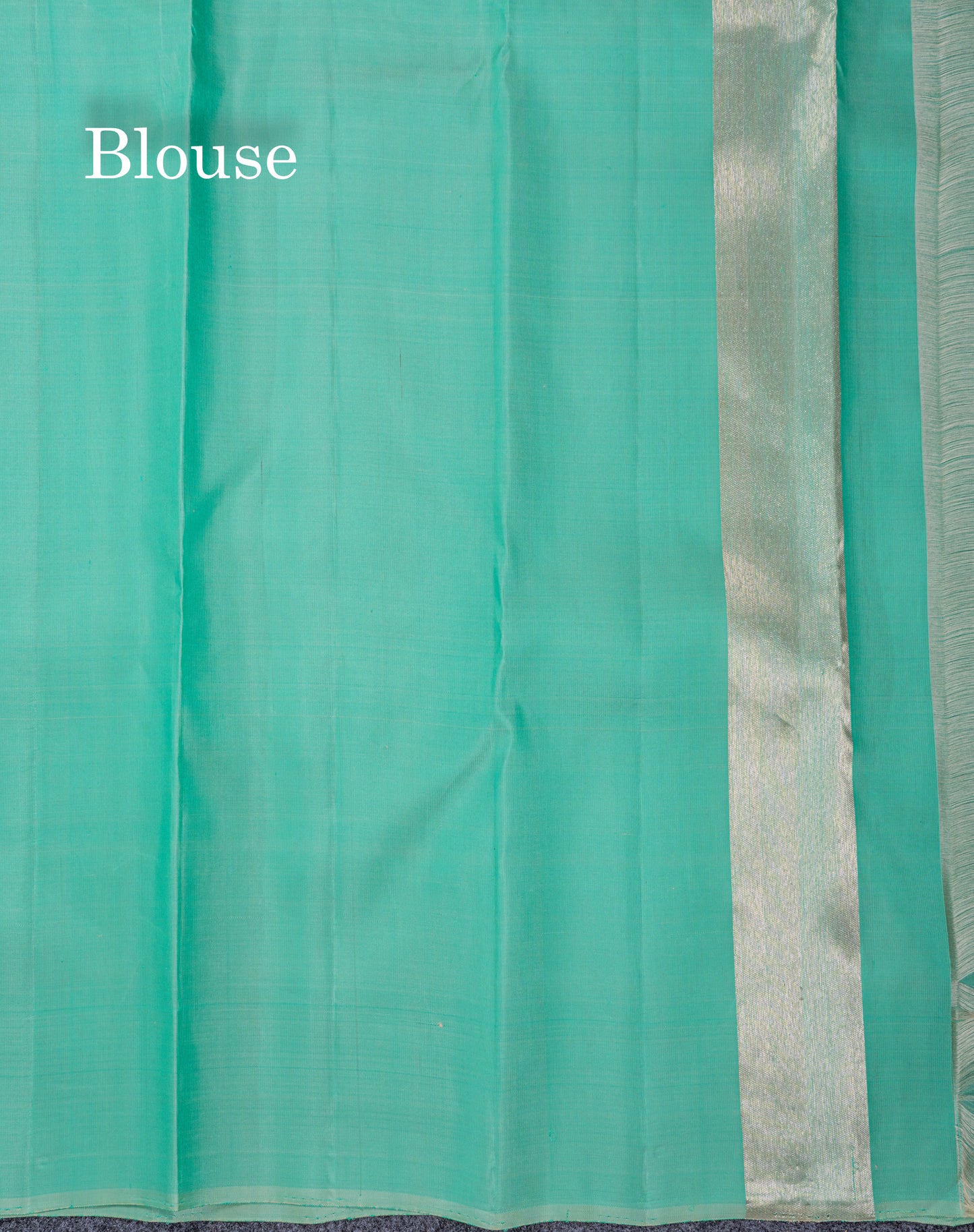 8 Kol Light Rexona Green Pure Kanjivaram Silk Saree with Circle Pattern Border